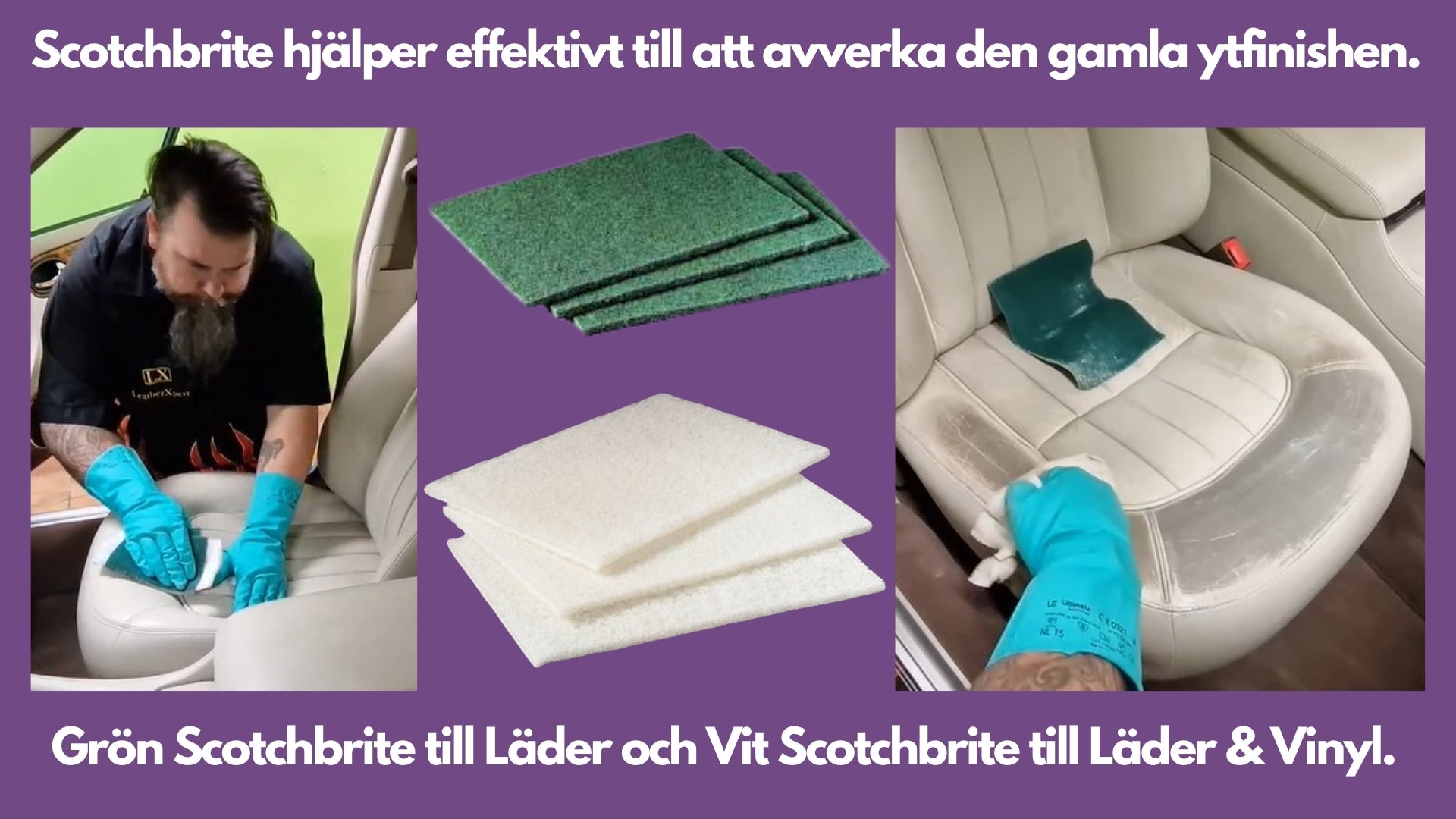 Scotch Brite för Läder & Vinyl