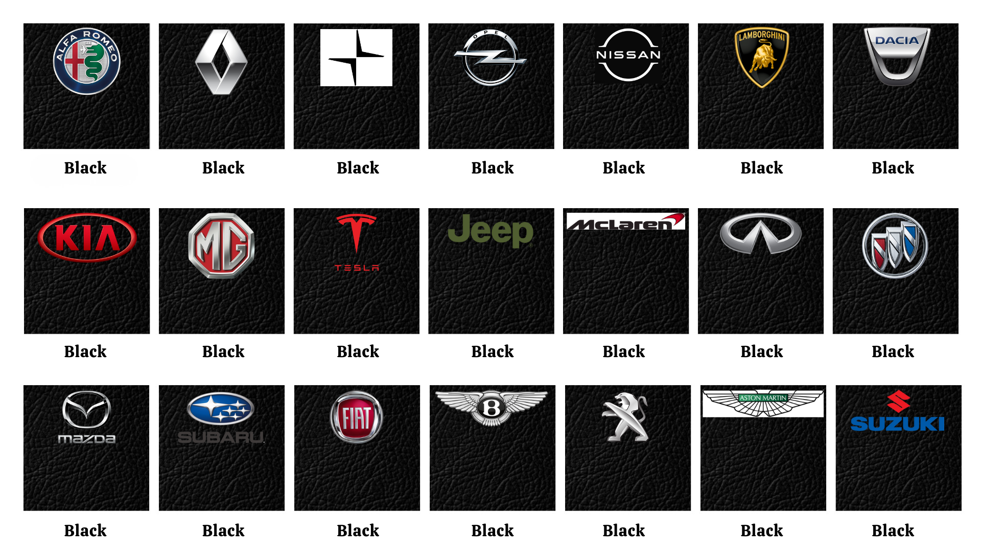 Black Touch Up Färgkit - 25ml