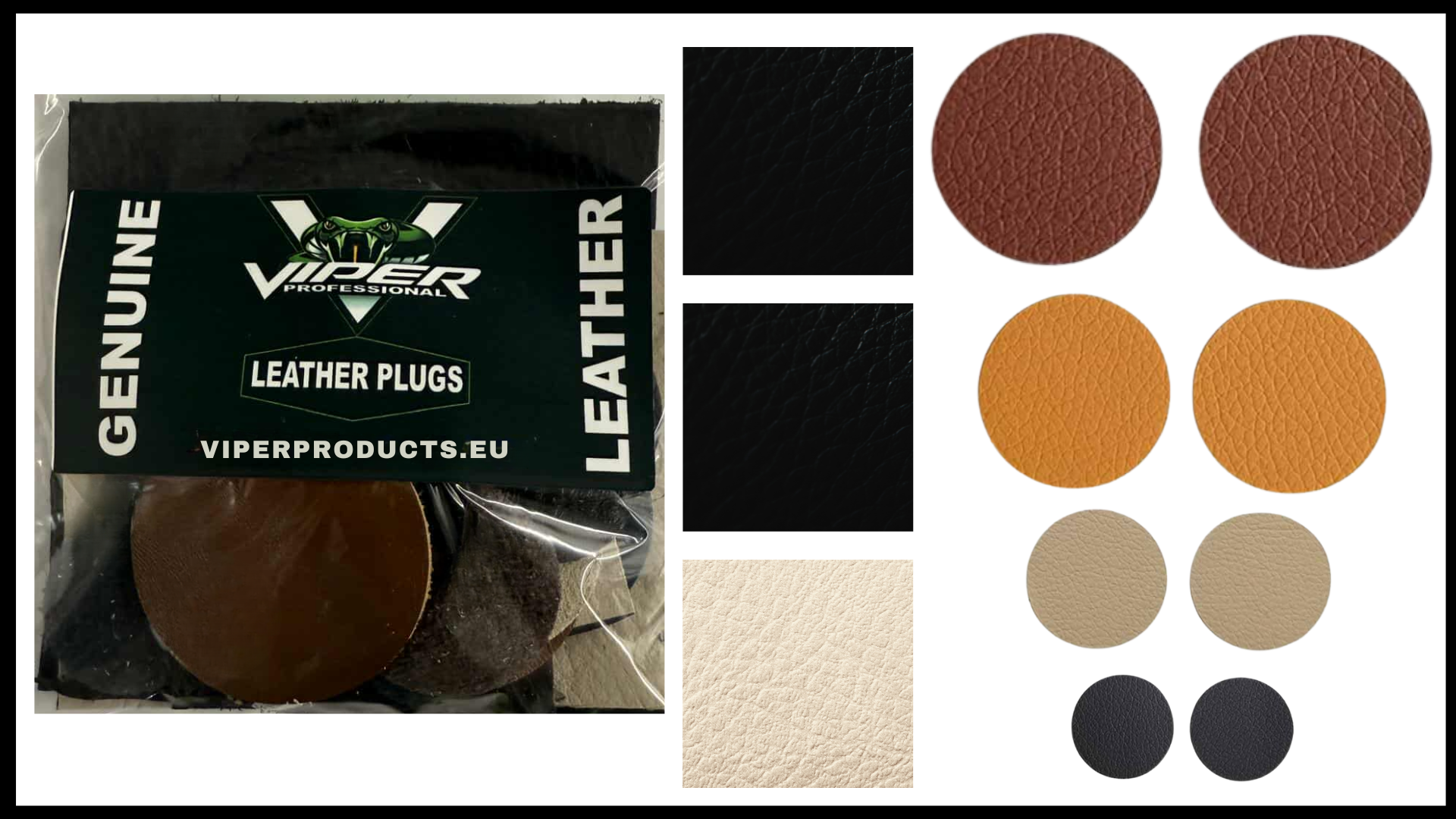 Läderpluggar för reparation - Kit
