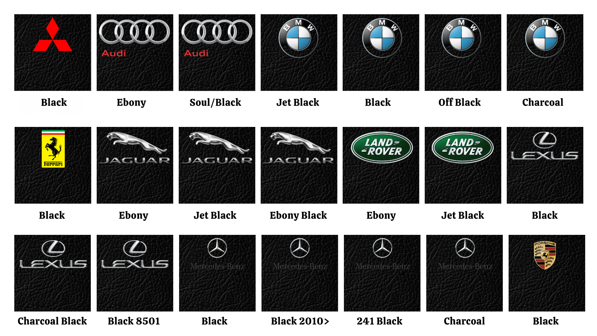 Black Touch Up Färgkit - 25ml